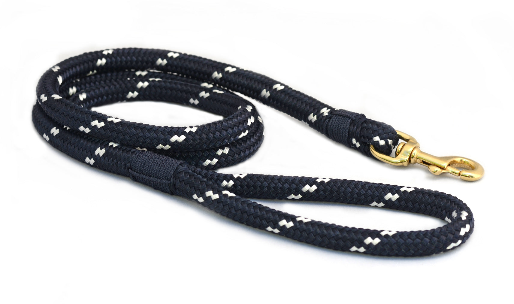 Turquoise & Silver Marine Rope Dog Leash